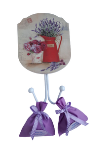 Hanger Lavender & roses with 2 lavender sachets