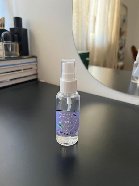 Sage and lavender hydrosol water mist spray 130 ml