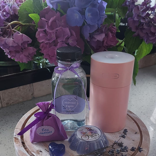 Hydrosol lavender aromatherapy with diffuser